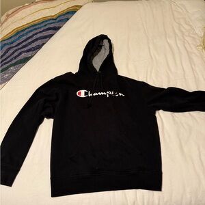 Champion Black and Gray Men's Hoodie